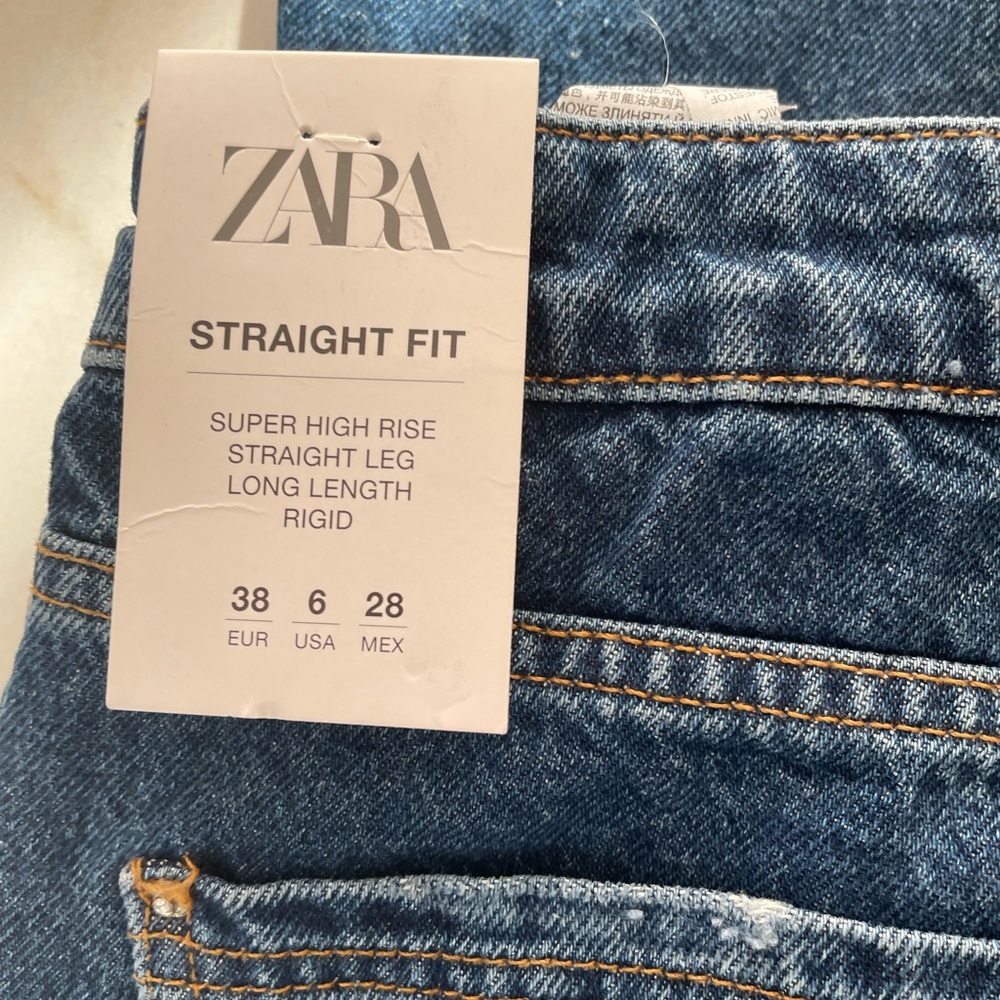 Zara jeans straight fit- with tags! Brand new!